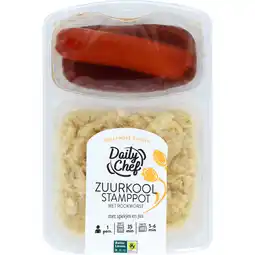 Dirk Daily Chef Zuurkool stamppot met rookworst aanbieding