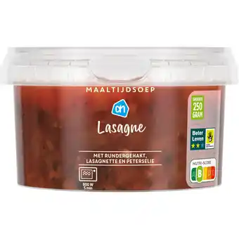 Albert Heijn AH Maaltijdsoep lasagne aanbieding