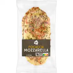 Albert Heijn AH Focaccia mozzarella aanbieding