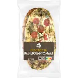 Albert Heijn AH Focaccia basilicum tomaat aanbieding
