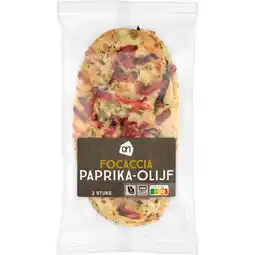 Albert Heijn AH Focaccia paprika olijf aanbieding