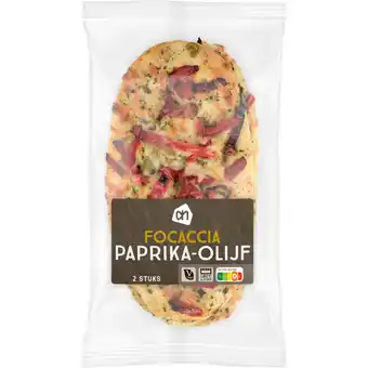 Albert Heijn AH Focaccia paprika olijf aanbieding