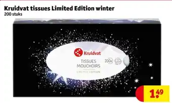 Kruidvat Kruidvat tissues Limited Edition winter aanbieding