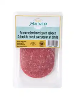 Albert Heijn Marhaba Rundersalami met kip en kalkoen aanbieding