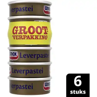 Albert Heijn Unox Leverpastei 6-pack aanbieding