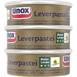 Albert Heijn Unox Leverpastei 3-pack aanbieding