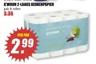 MCD Supermarkt G'WOON 2-LAAGS KEUKENPAPIER aanbieding