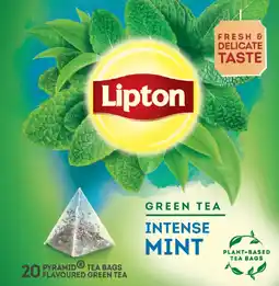 Albert Heijn Lipton Intense mint green tea aanbieding