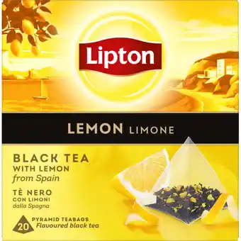 Albert Heijn Lipton Lemon black tea aanbieding