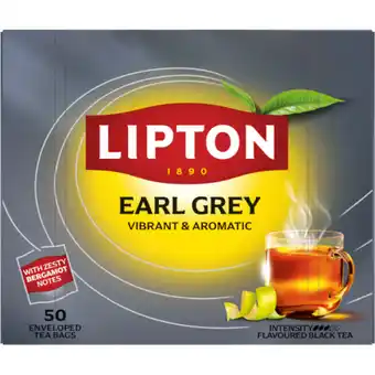 Albert Heijn Lipton Earl grey black tea aanbieding
