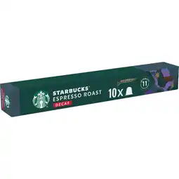 Albert Heijn Starbucks Nespresso decaf espresso roast capsules aanbieding