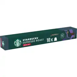 Albert Heijn Starbucks Nespresso decaf espresso roast capsules aanbieding