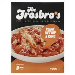 Albert Heijn The Frosbro's Penne met kip & kaas aanbieding