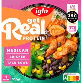 Albert Heijn Iglo Protein Mexican chicken taco bowl aanbieding