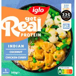 Albert Heijn Iglo Protein Indian coconut chicken curry aanbieding