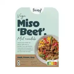 Albert Heijn Freasy Miso ''beef'' met noedels aanbieding