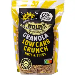 Albert Heijn Holie's Granola low carb crunch nuts & seeds aanbieding
