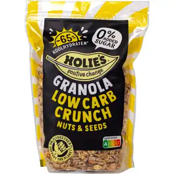 Albert Heijn Holie's Granola low carb crunch nuts & seeds aanbieding