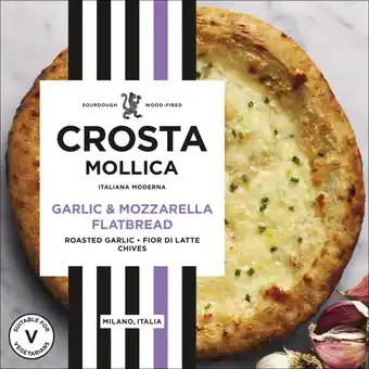 Albert Heijn Crosta Mollica Garlic & mozzarella flatbread aanbieding