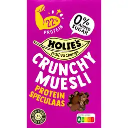 Albert Heijn Holie's Crunchy muesli protein speculaas aanbieding