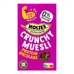 Albert Heijn Holie's Crunchy muesli protein speculaas aanbieding