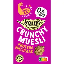 Albert Heijn Holie's Crunchy muesli protein speculaas aanbieding
