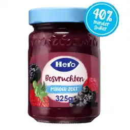 Albert Heijn Hero Jam minder zoet bosvruchten aanbieding