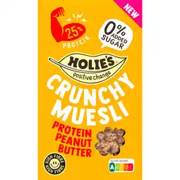 Albert Heijn Holie's Crunchy muesli protein peanut butter aanbieding