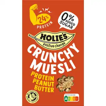 Albert Heijn Holie's Crunchy muesli protein peanut butter aanbieding