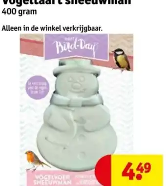 Kruidvat Vogeltaart sneeuwman aanbieding