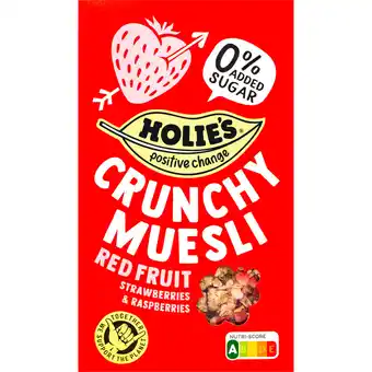 Albert Heijn Holie's Crunchy muesli red fruit aanbieding