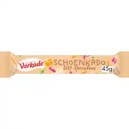 Albert Heijn Verkade Schoenreepje wit met speculaas aanbieding