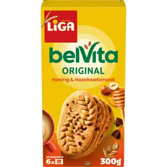 Albert Heijn Liga Belvita honing & hazelnoot koekjes aanbieding