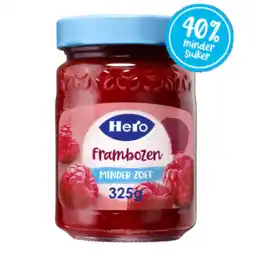 Albert Heijn Hero Jam minder zoet frambozen aanbieding