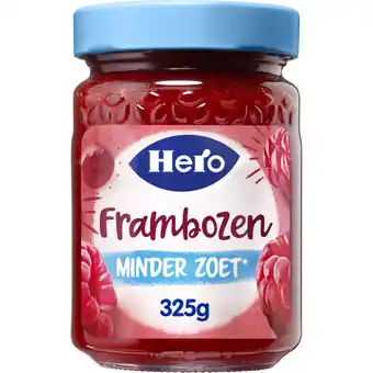 Albert Heijn Hero Jam minder zoet frambozen aanbieding