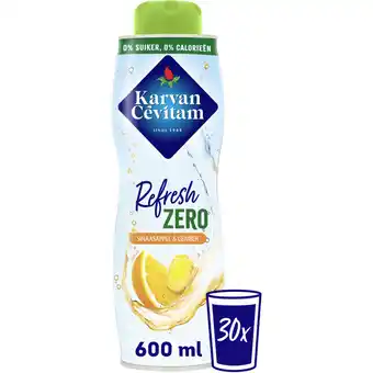 Albert Heijn Karvan Cévitam Refresh zero sinaasappel & gember aanbieding