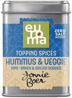 Albert Heijn Euroma Topping spices hummus & veggie aanbieding