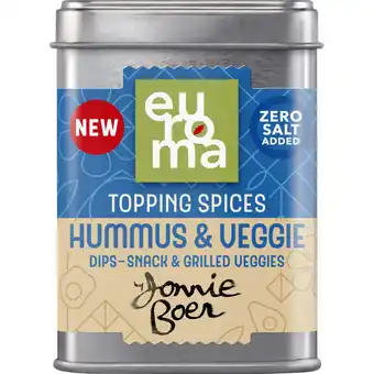 Albert Heijn Euroma Topping spices hummus & veggie aanbieding