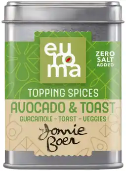 Albert Heijn Euroma Topping spices avocado & toast aanbieding