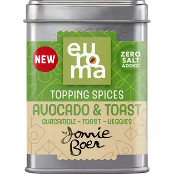 Albert Heijn Euroma Topping spices avocado & toast aanbieding