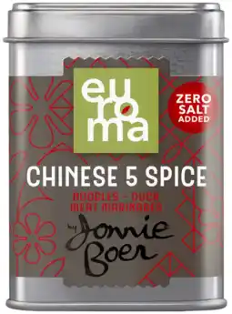 Albert Heijn Euroma Chinese 5 spices by Jonnie Boer aanbieding