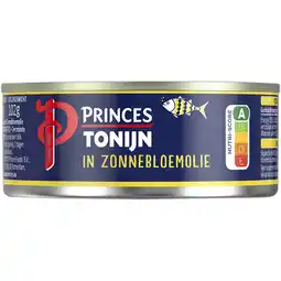 Albert Heijn Princes Tonijnstukken in zonnebloemolie aanbieding