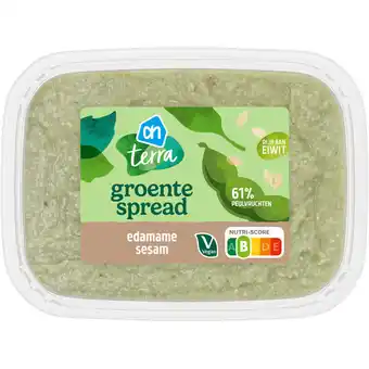 Albert Heijn AH Terra Groentespread edamame sesam-smaak aanbieding