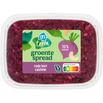 Albert Heijn AH Terra Groentespread rode biet cashew aanbieding