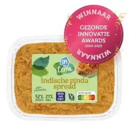 Albert Heijn AH Terra Plantaardig Indische pinda spread aanbieding