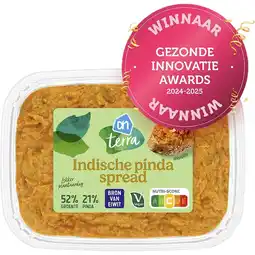 Albert Heijn AH Terra Plantaardig Indische pinda spread aanbieding