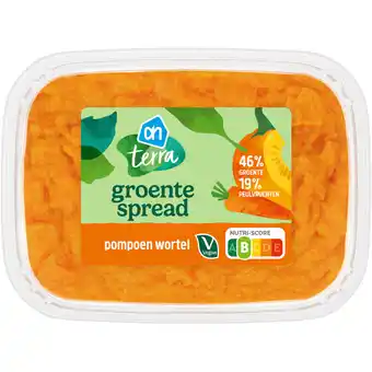 Albert Heijn AH Terra Plantaardig groentespread pompoen wortel aanbieding