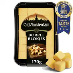 Albert Heijn Old Amsterdam Borrelblokjes voorgesneden aanbieding