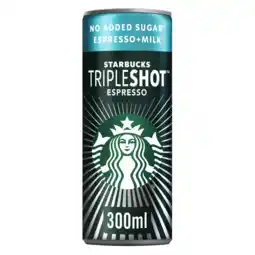 Albert Heijn Starbucks Tripleshot espresso no added sugar aanbieding