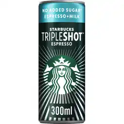 Albert Heijn Starbucks Tripleshot espresso no added sugar aanbieding